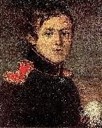Kapiton Zelentsov Portrait of Staff Captain E A Rotaev France oil painting artist